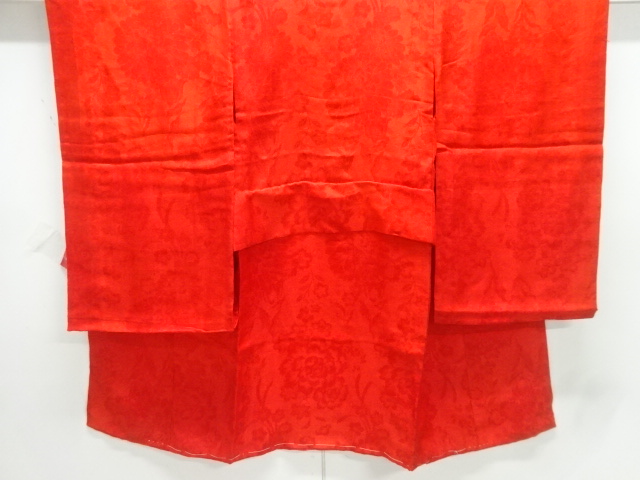 JAPANESE KIMONO / ANTIQUE JUBAN / SILK / RINZU / WOVEN FLOWER KUSUDAMA PATTERN